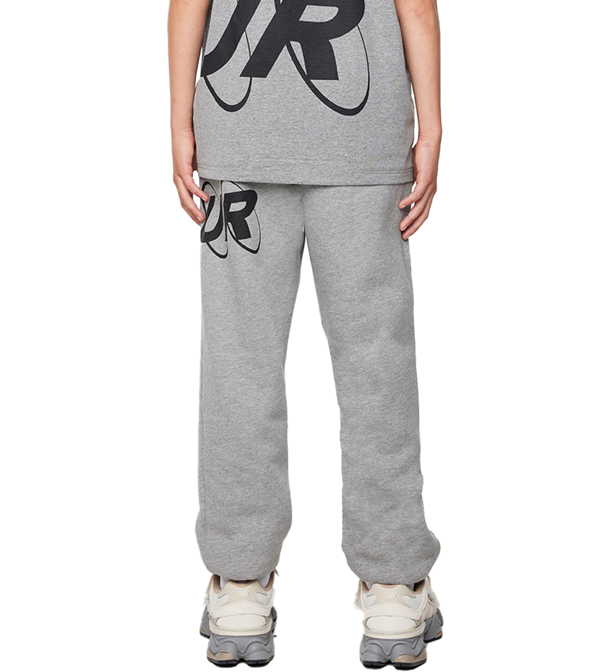 Big Circles Straight Leg Cuffed Grijs/zwart