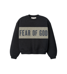 Kids Cropped Relaxed Paneled Sweatshirt Donkergrijs