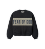 Kids Cropped Relaxed Paneled Sweatshirt Donkergrijs