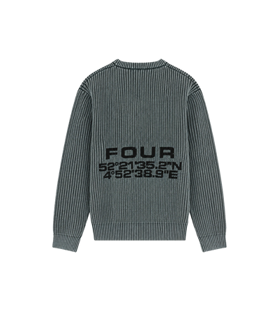 Arch Gebreide Crewneck Grijs