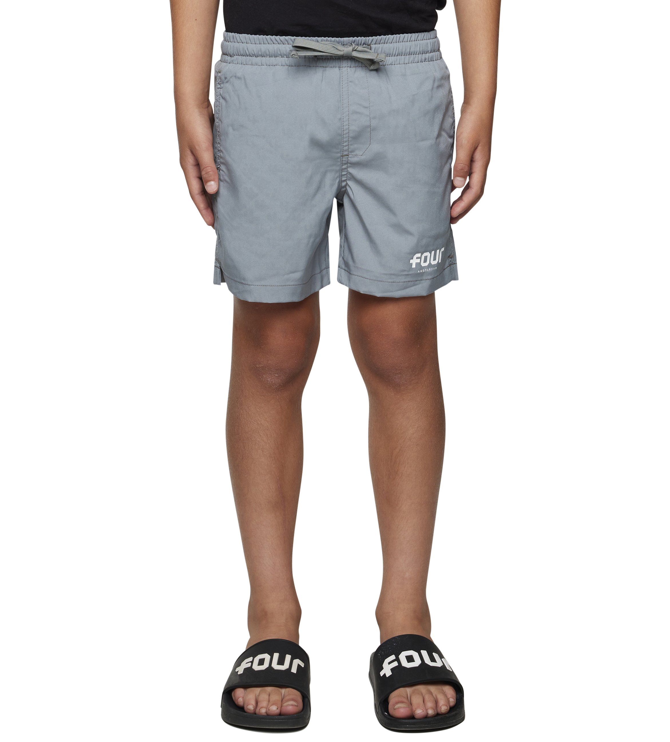 Logo 4AOP Swim Shorts Mockingbird Grey/ White
