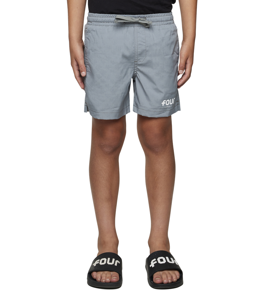 Logo 4AOP Swim Shorts Mockingbird Grey/ White