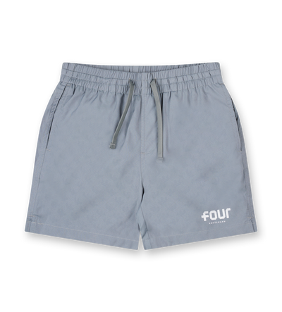 Logo 4AOP Swim Shorts Mockingbird Grey/ White