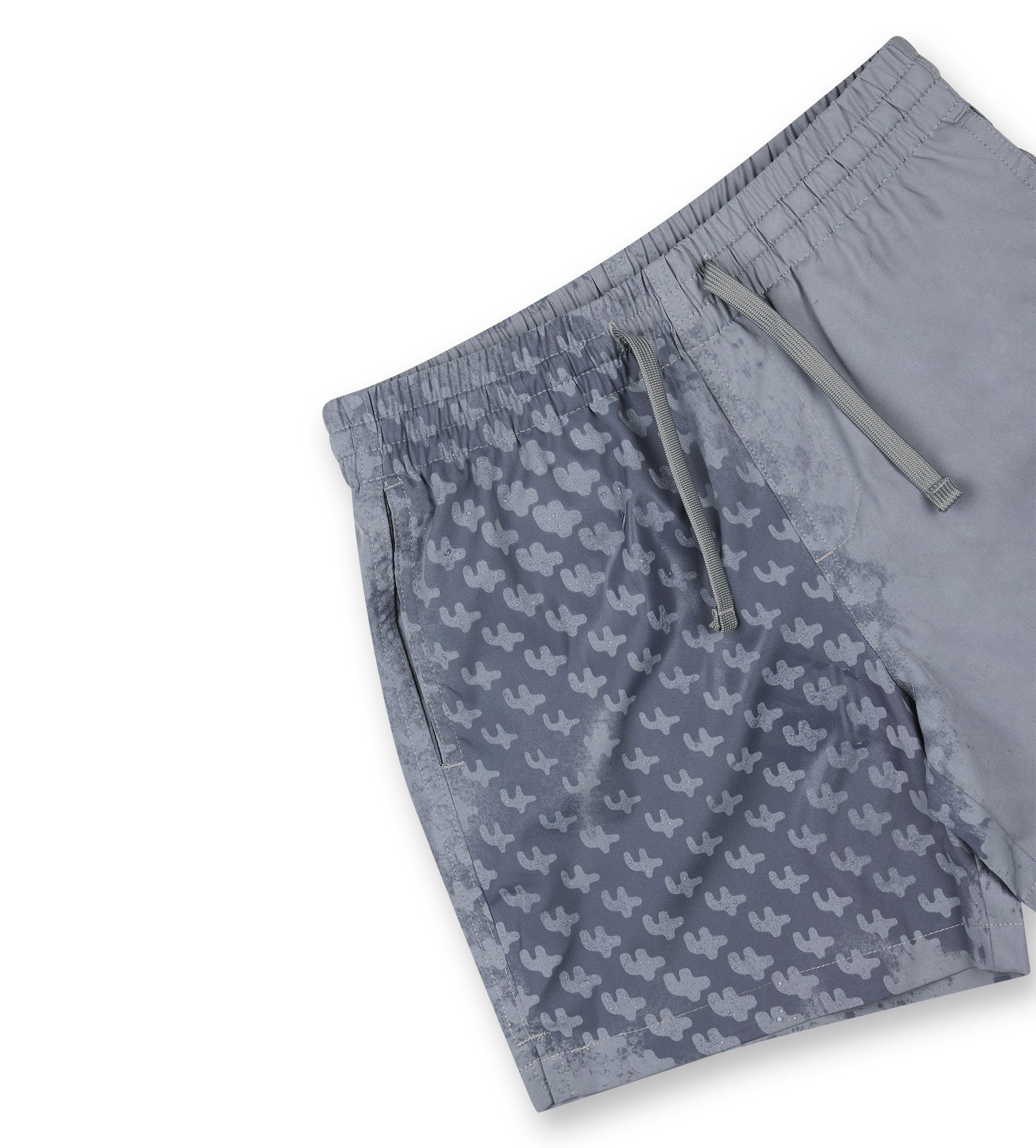 Logo 4AOP Swim Shorts Mockingbird Grey/ White