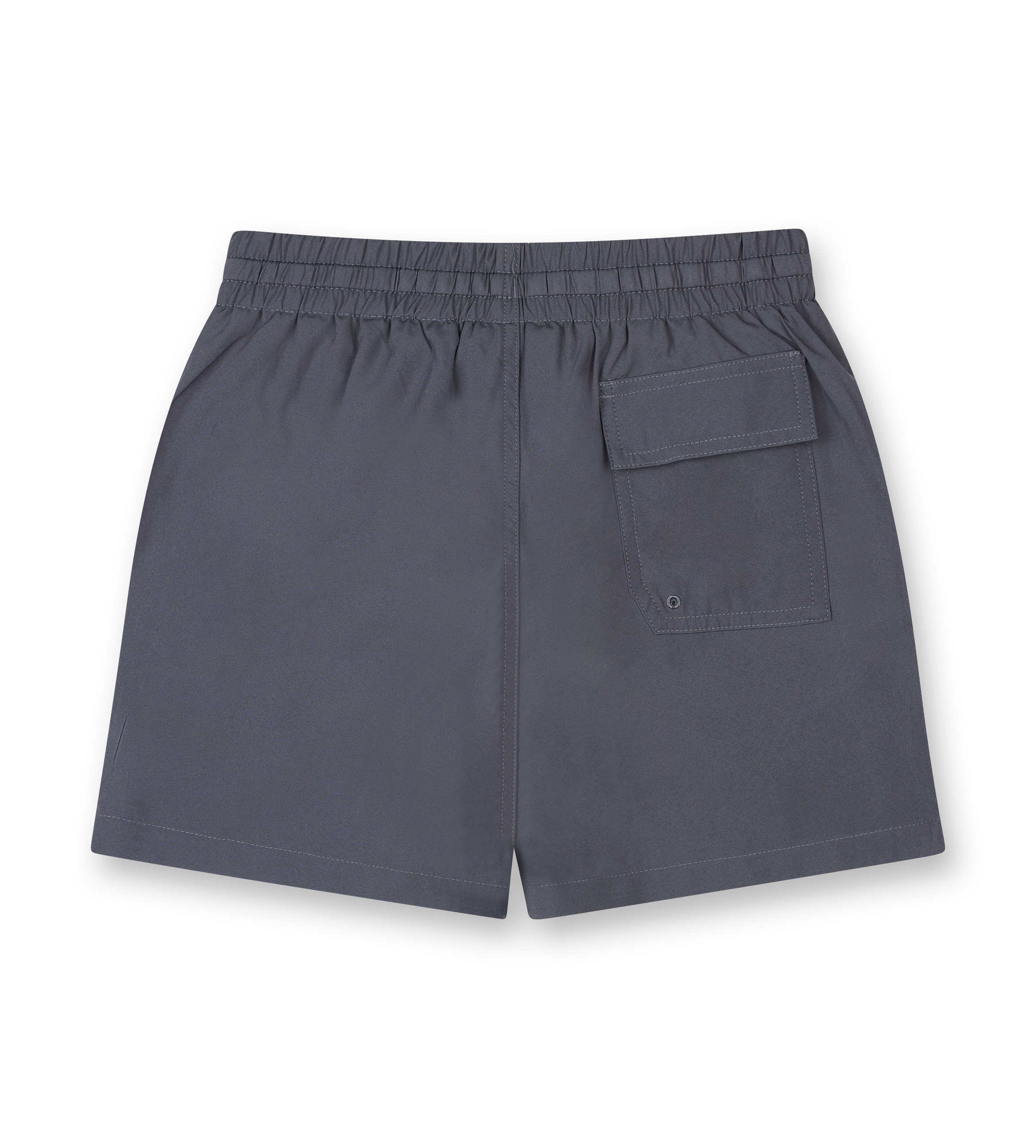 Logo Swim Shorts Asphalt/ White
