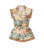 Kids Mahon Pocket Playsuit Island Map Blue