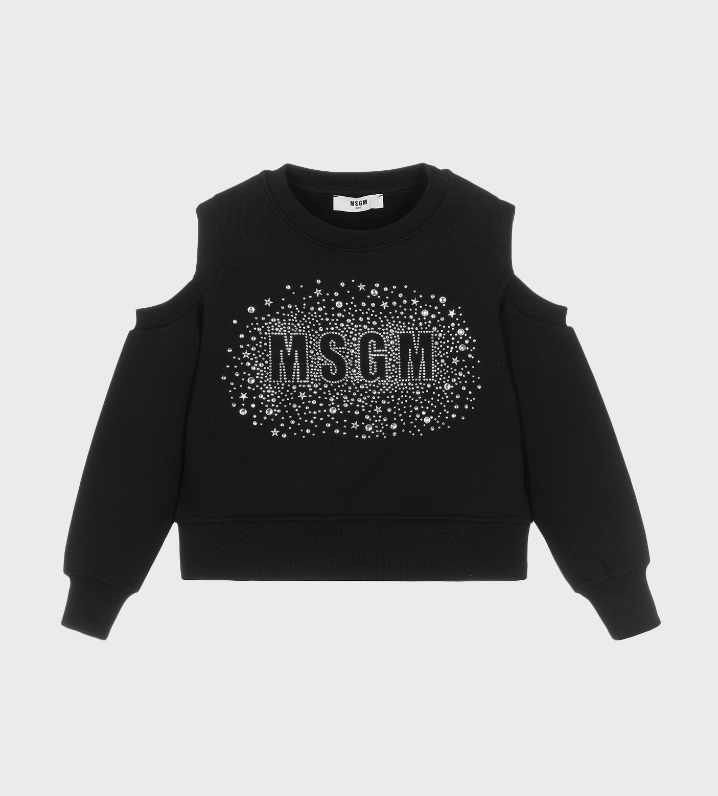 Glittered Logo Sweater Black