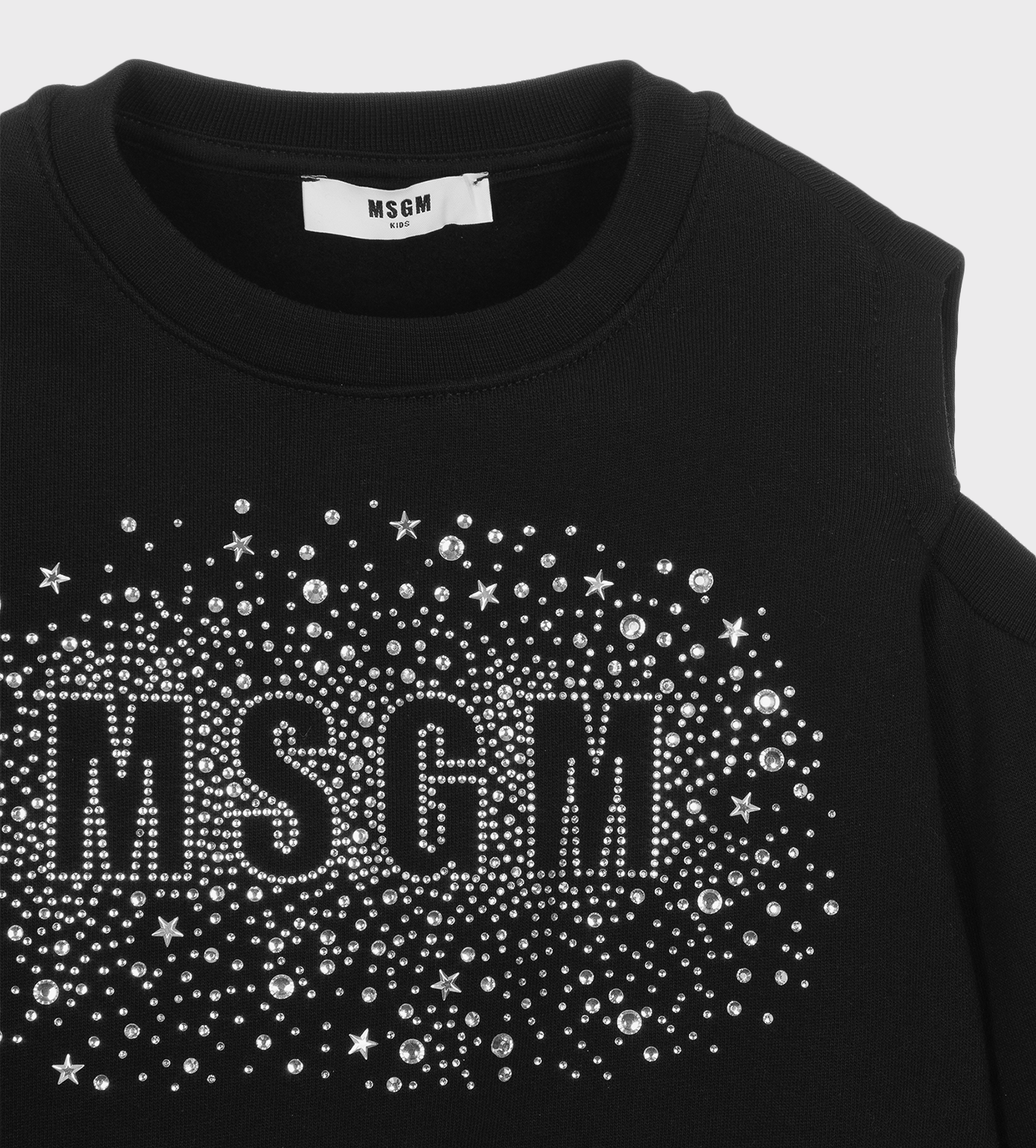 Glittered Logo Sweater Black