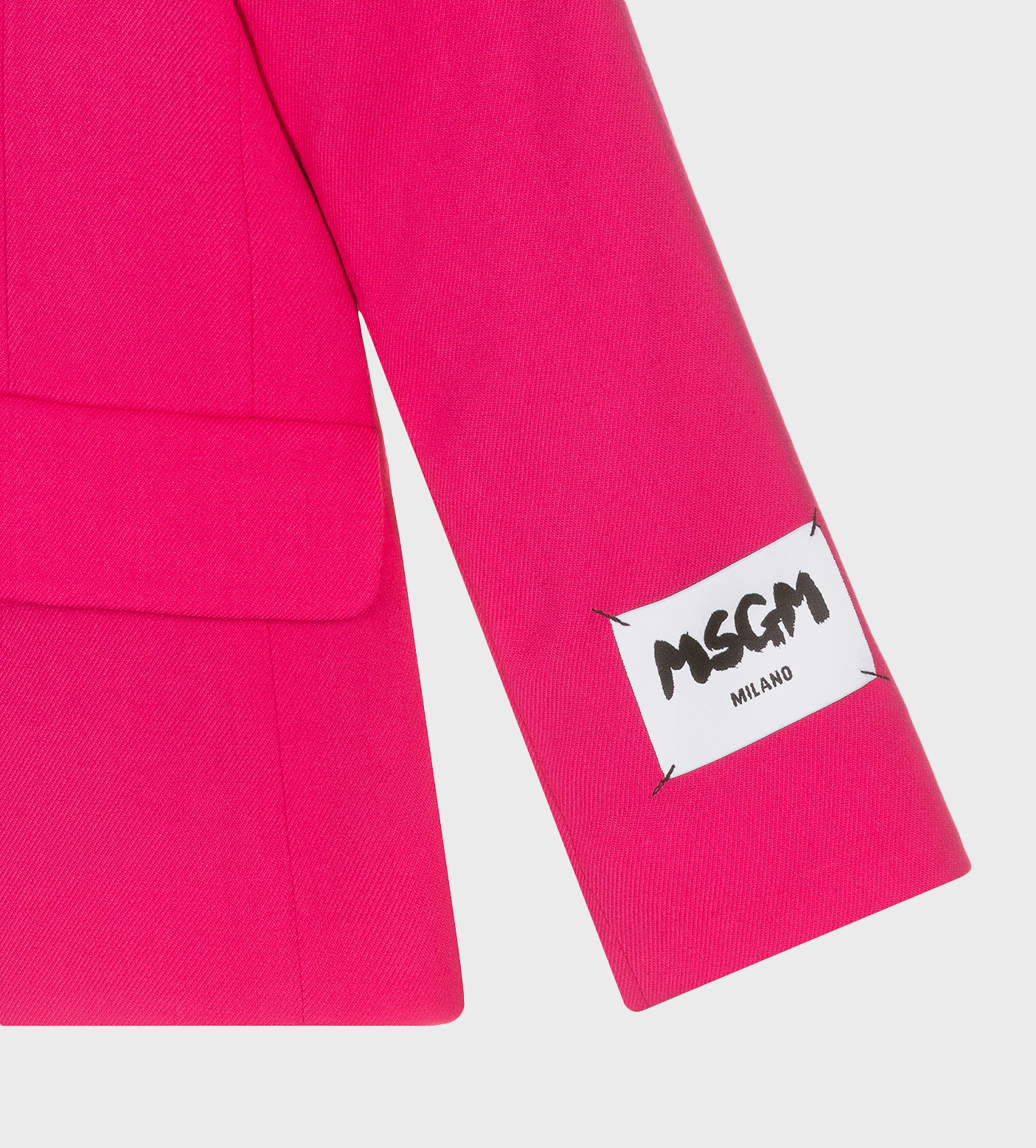 Logo Patch Blazer Fuchsia