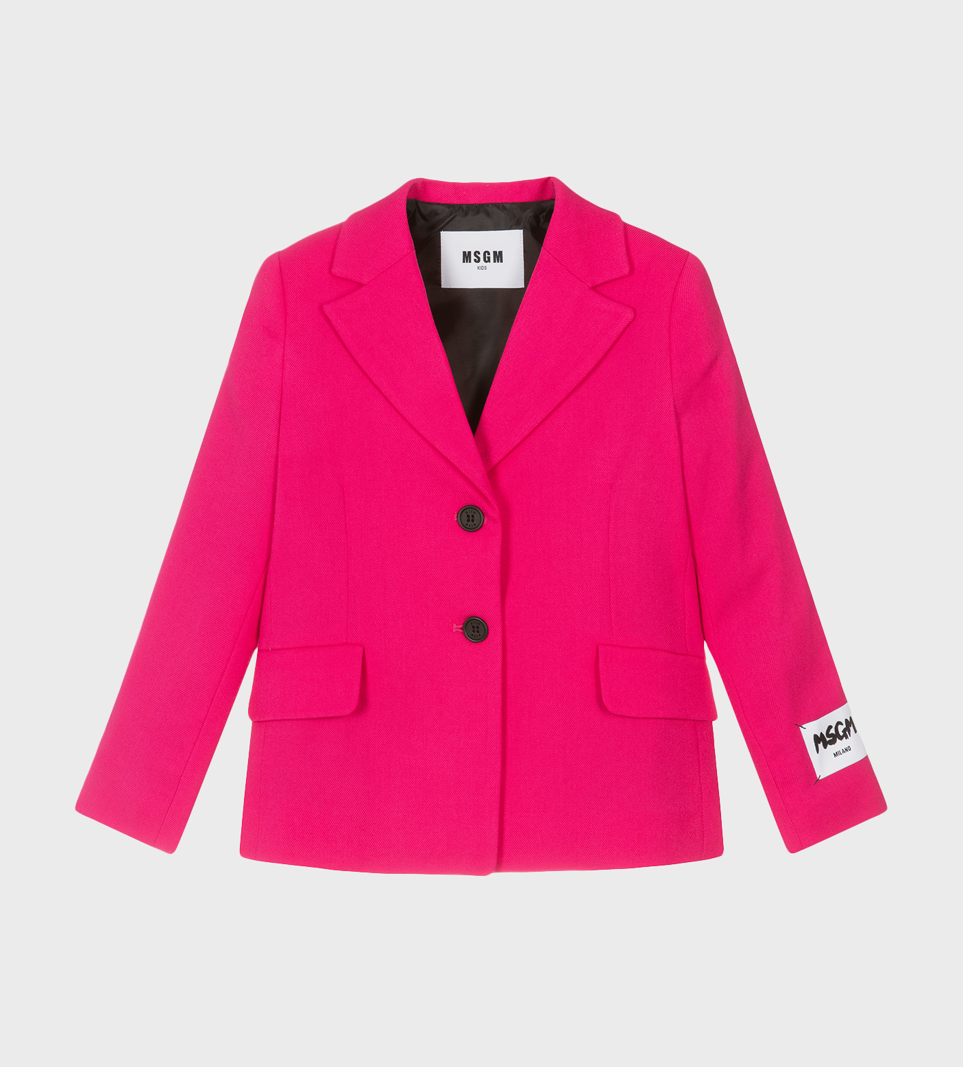 Logo Patch Blazer Fuchsia