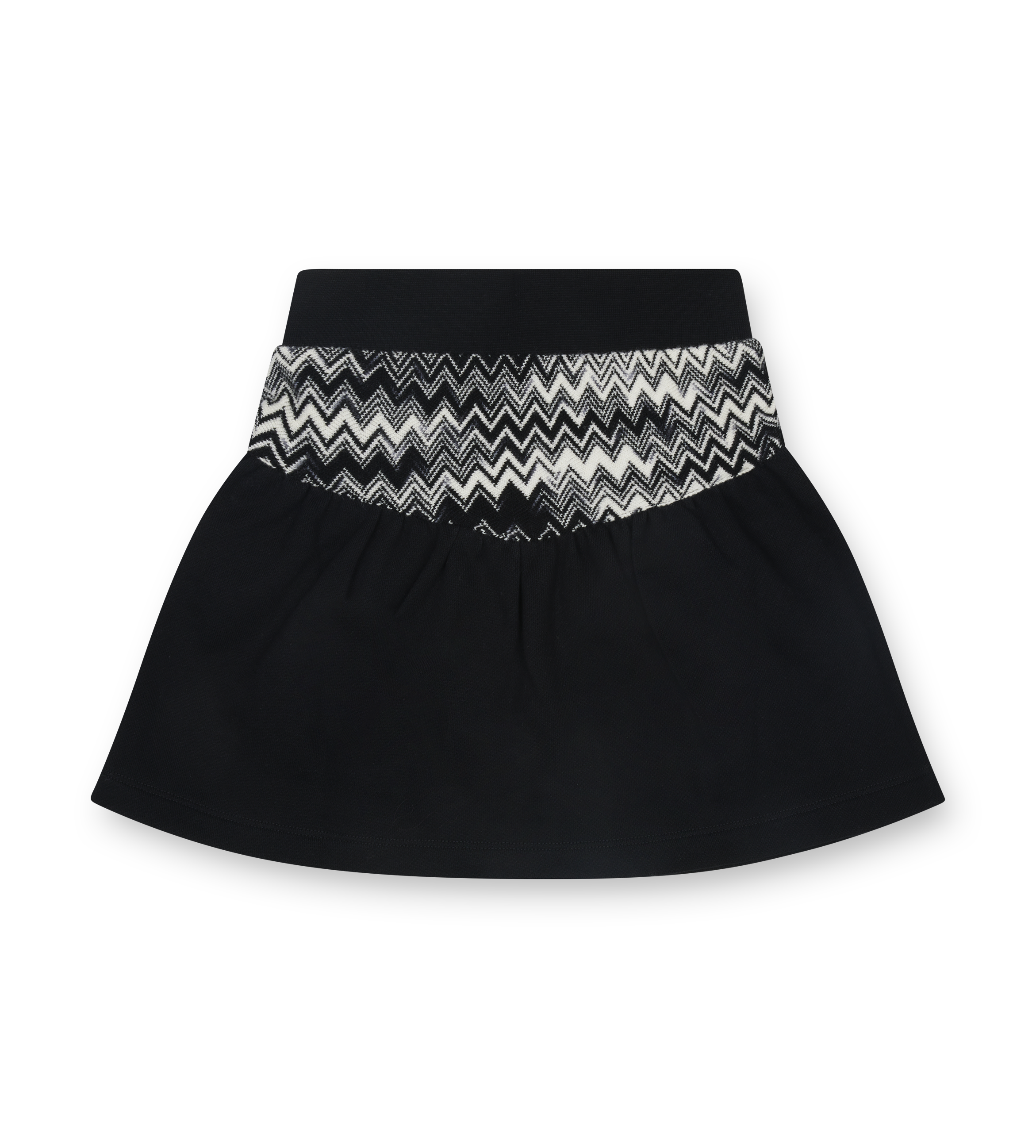 Missoni Zig Zag A-Line Skirt in Black & White (Kids)