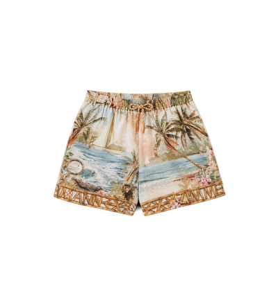 Kids Mahon Printed Cotton Shorts Multicolour