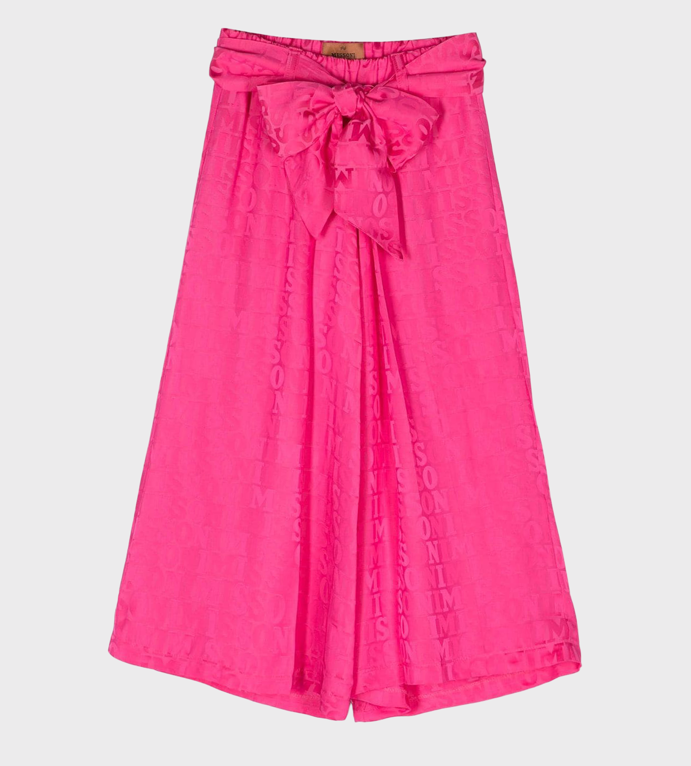 Jacquard Pattern Trousers Fuchsia