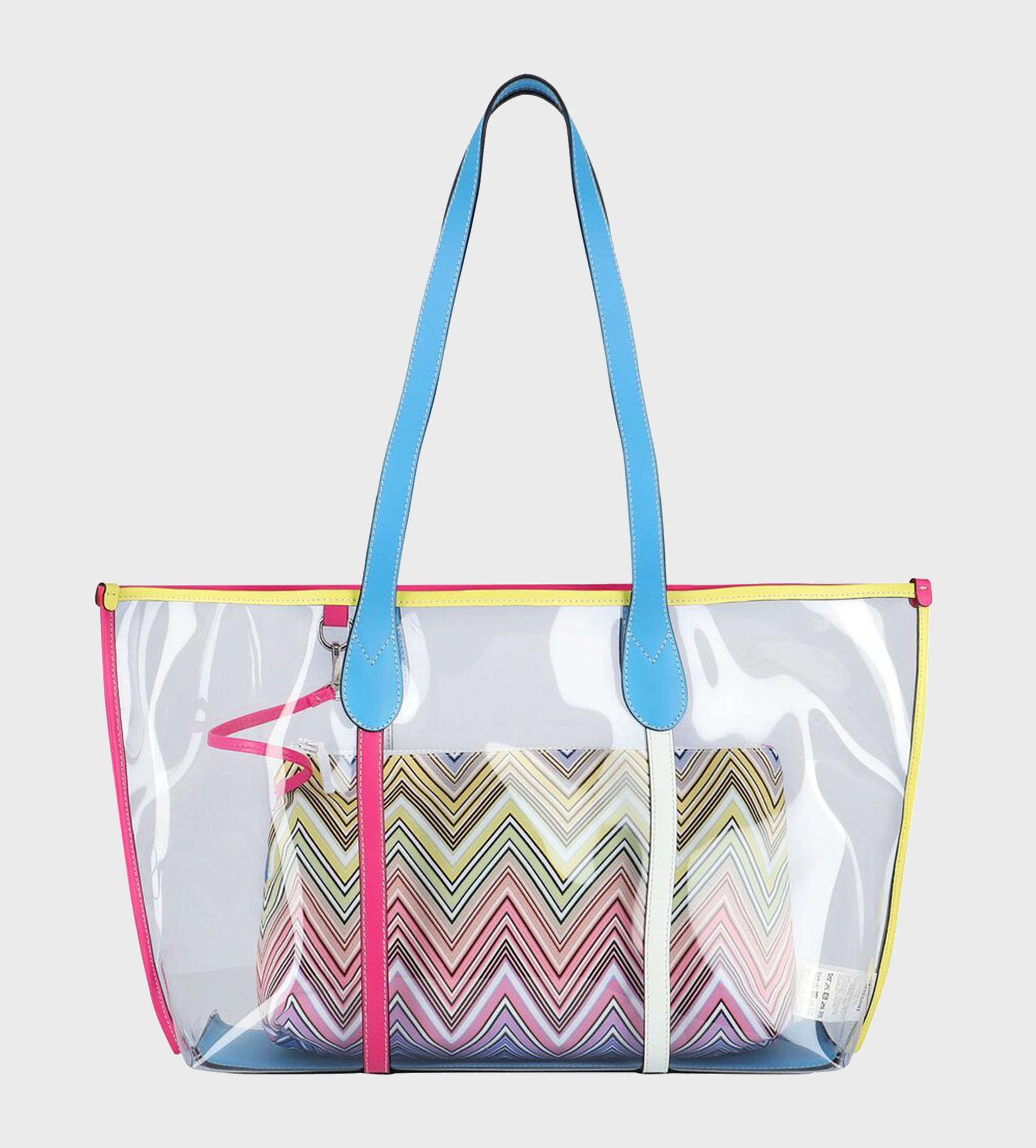 Tote Bag with Removable Pouch Multicolor