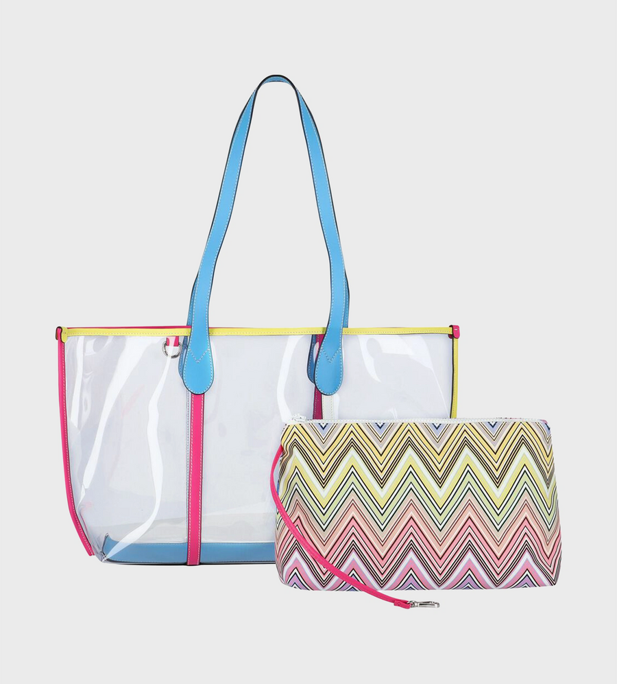 Tote bag With Removable Pouch Multicolor