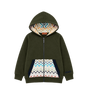 Kids Zip-Up Fleece Hoodie Green