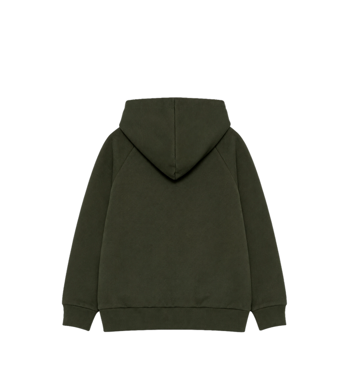 Kids Zip-Up Fleecehoodie Groen