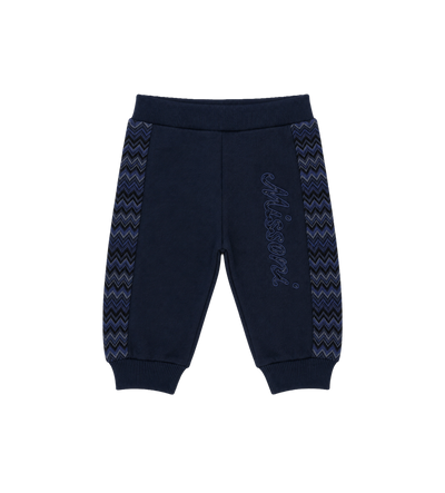 Baby Logo geborduurde trainingsbroek marineblauw