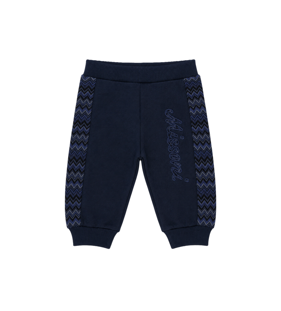 Baby Logo geborduurde trainingsbroek marineblauw