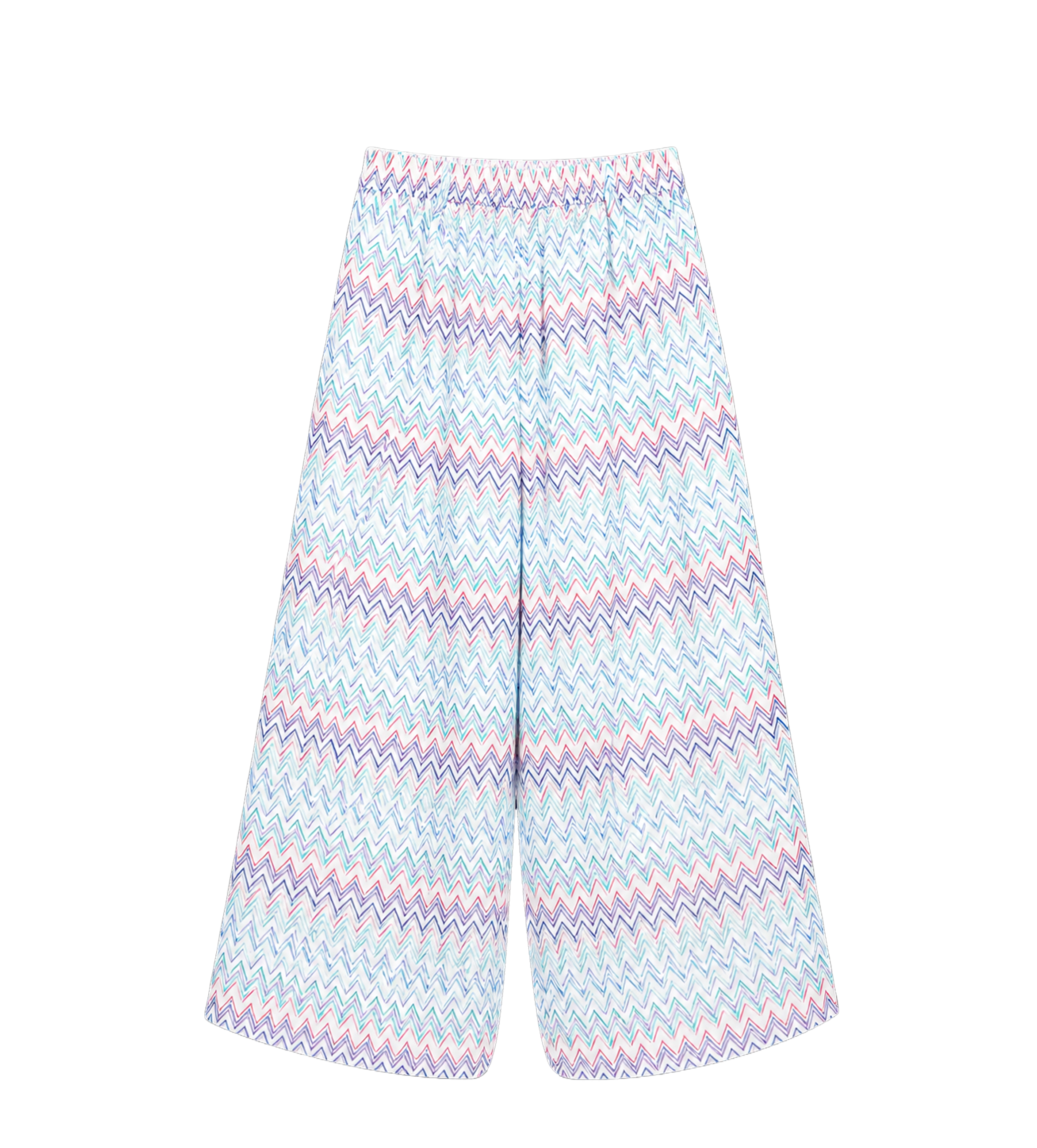 Missoni Kids Chevron Stripe Pants in Blue
