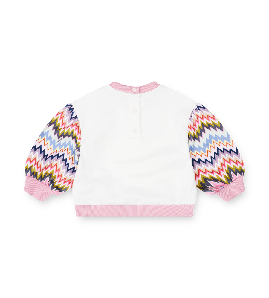 Missoni Kids Cotton Crewneck Sweatshirt in Multicolor