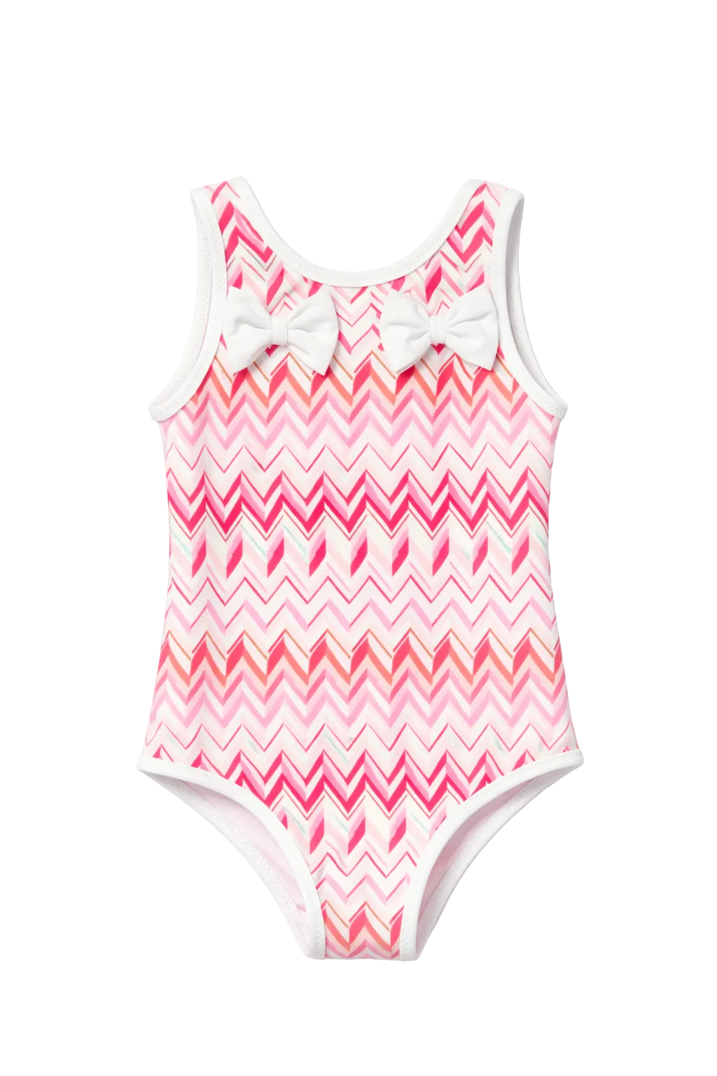 Missoni Baby Zigzag Swimsuit in Pink