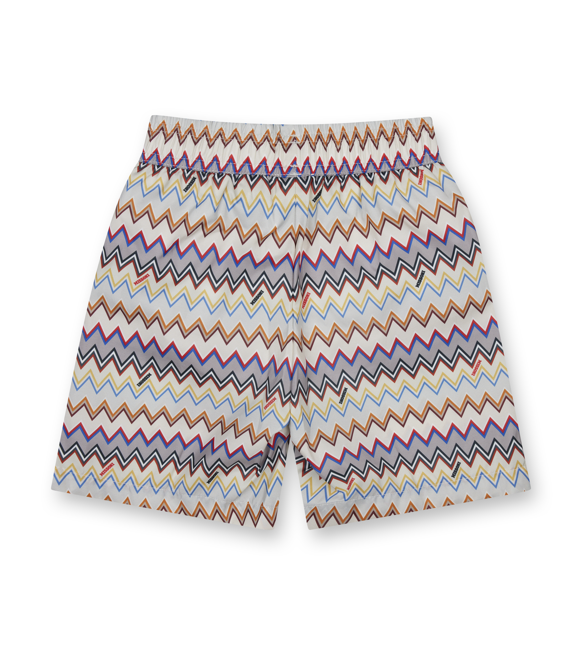 Missoni Zigzag Patterned Swim Shorts – Beige Multicolour (Kids)