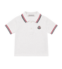 Baby Katoenen Piquet Logo Polo Wit