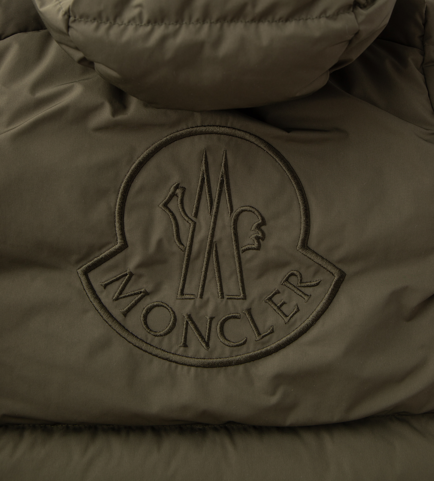 Baby Logo-Patch Padded-Design Jacket Green