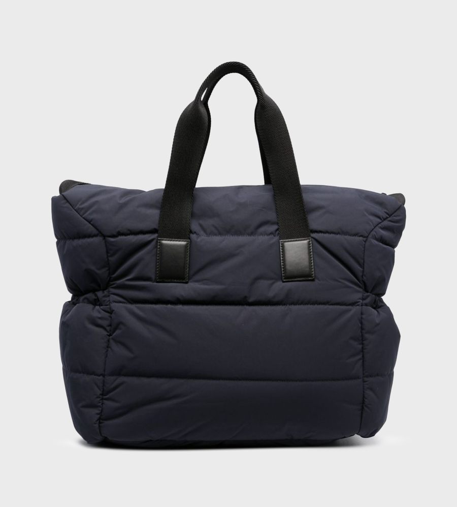 Logo-Patch Changing Bag Blue