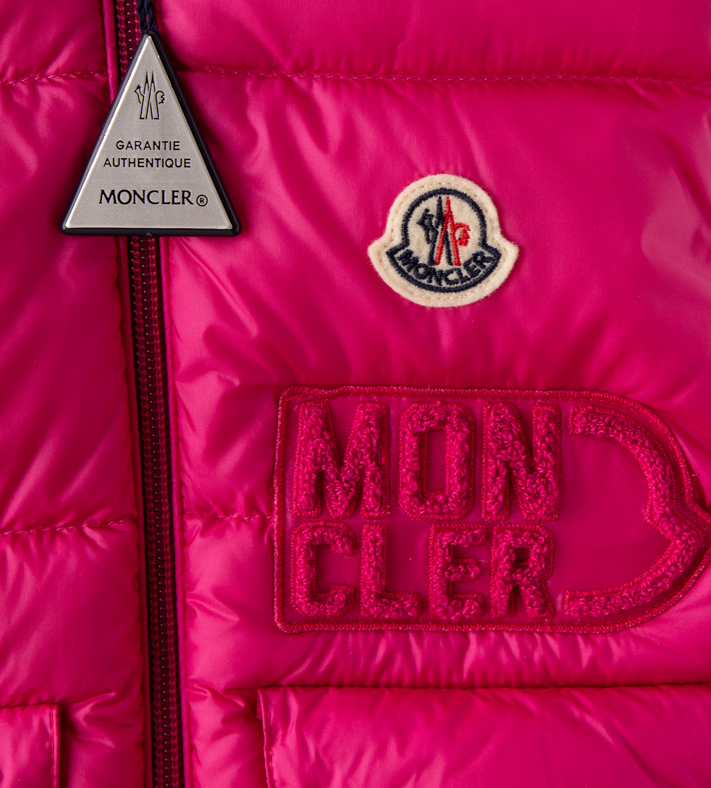 Baby Logo Patch Gilet Pink