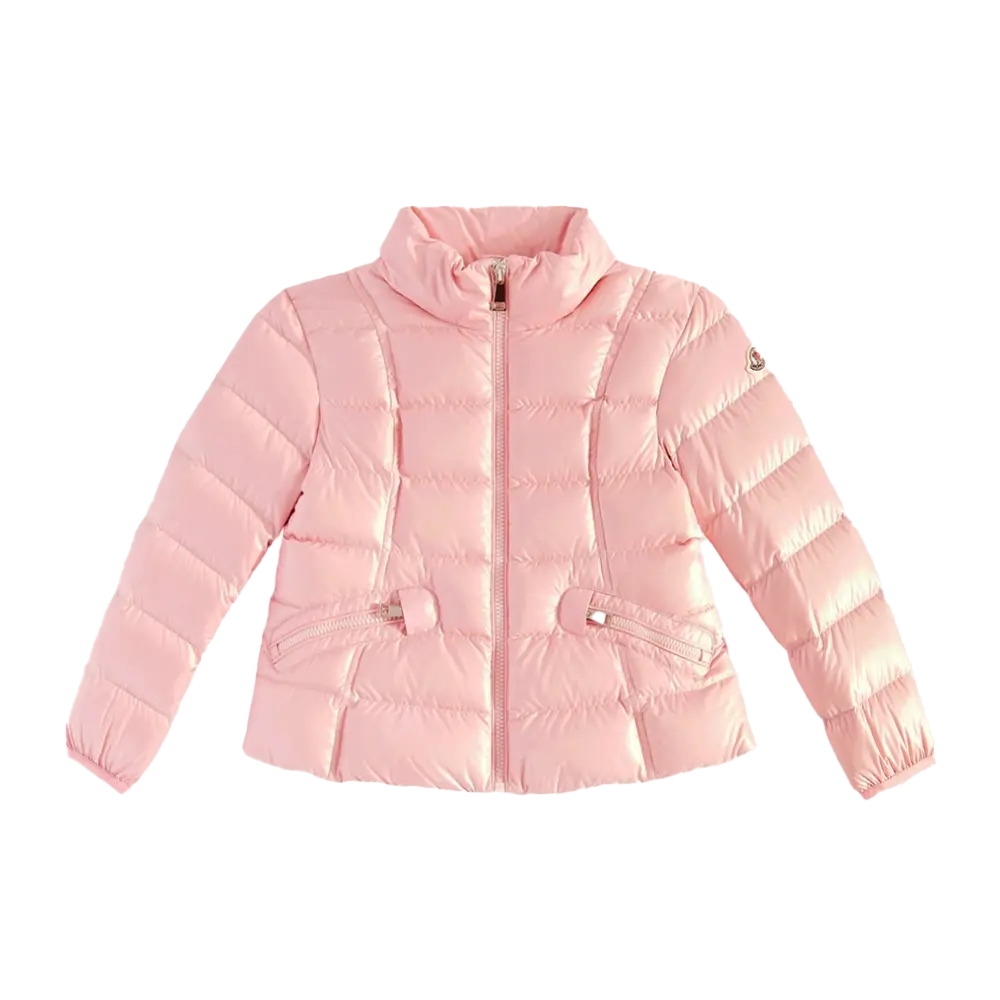 Moncler Ainay Puffer Down Jacket in Pink (Kids)