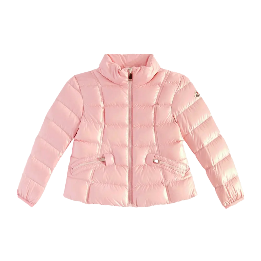 Moncler Ainay Puffer Down Jacket in Pink (Kids)