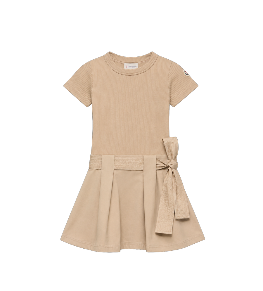 Moncler Strik katoenen jurk in beige