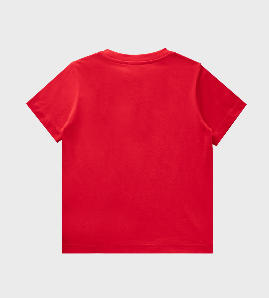 Logo Motif T-shirt Red