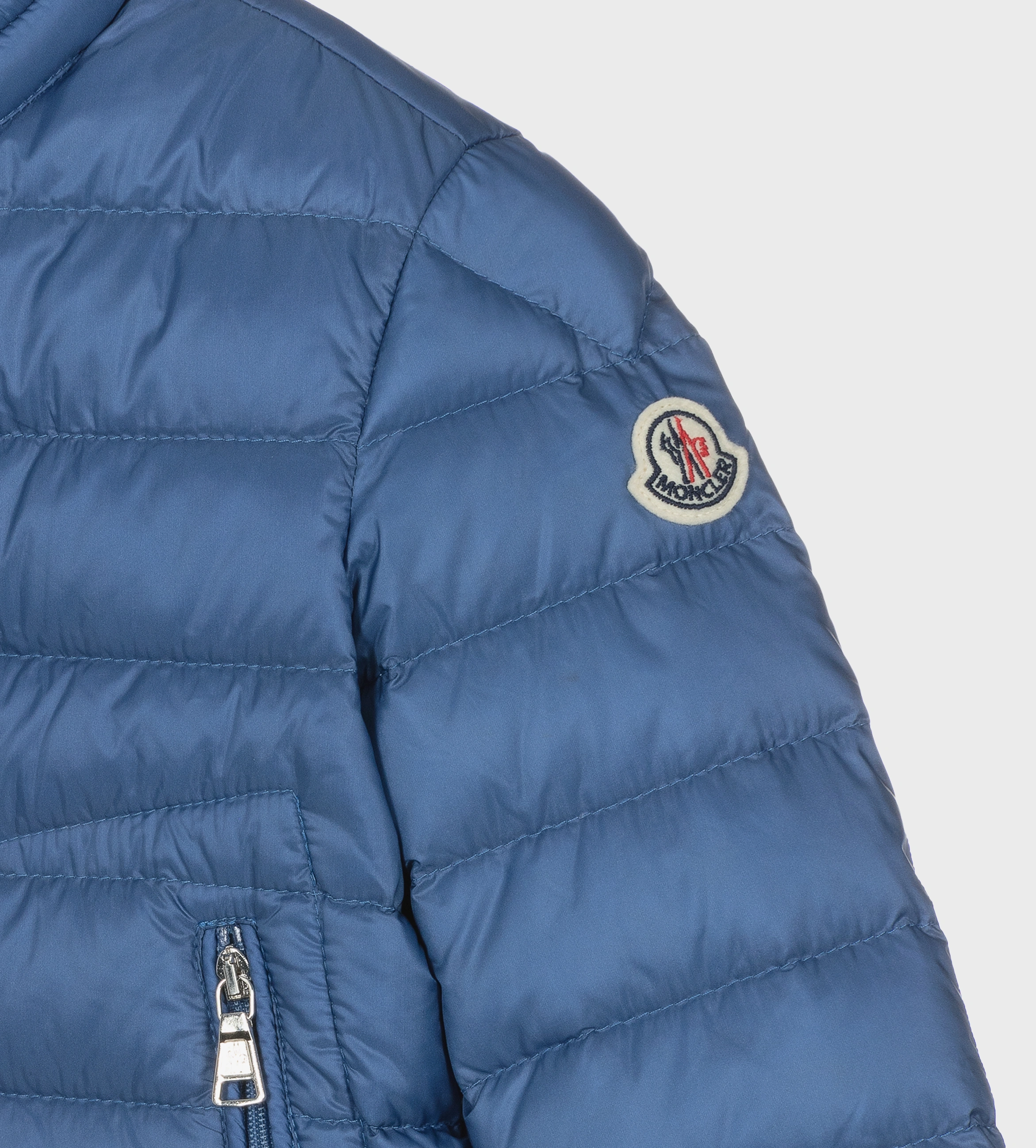 Acorus Brand-patch Shell Jacket Blue
