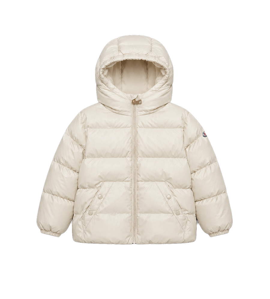 Kids Enfant Xhante waterafstotend kort donsjack beige