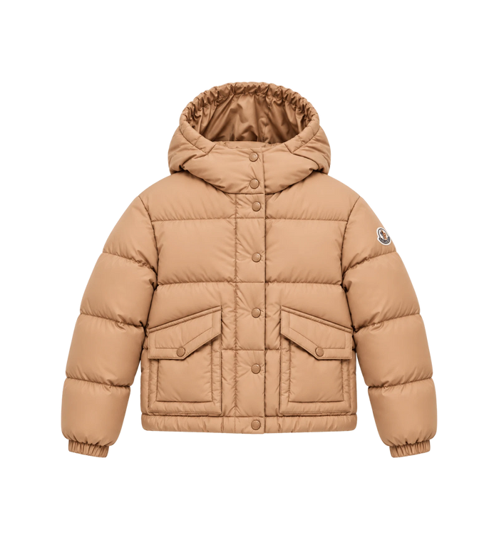 Kids Phelanta donsjack met capuchon Camel Beige