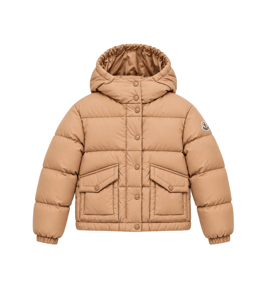 Kids Phelanta donsjack met capuchon Camel Beige