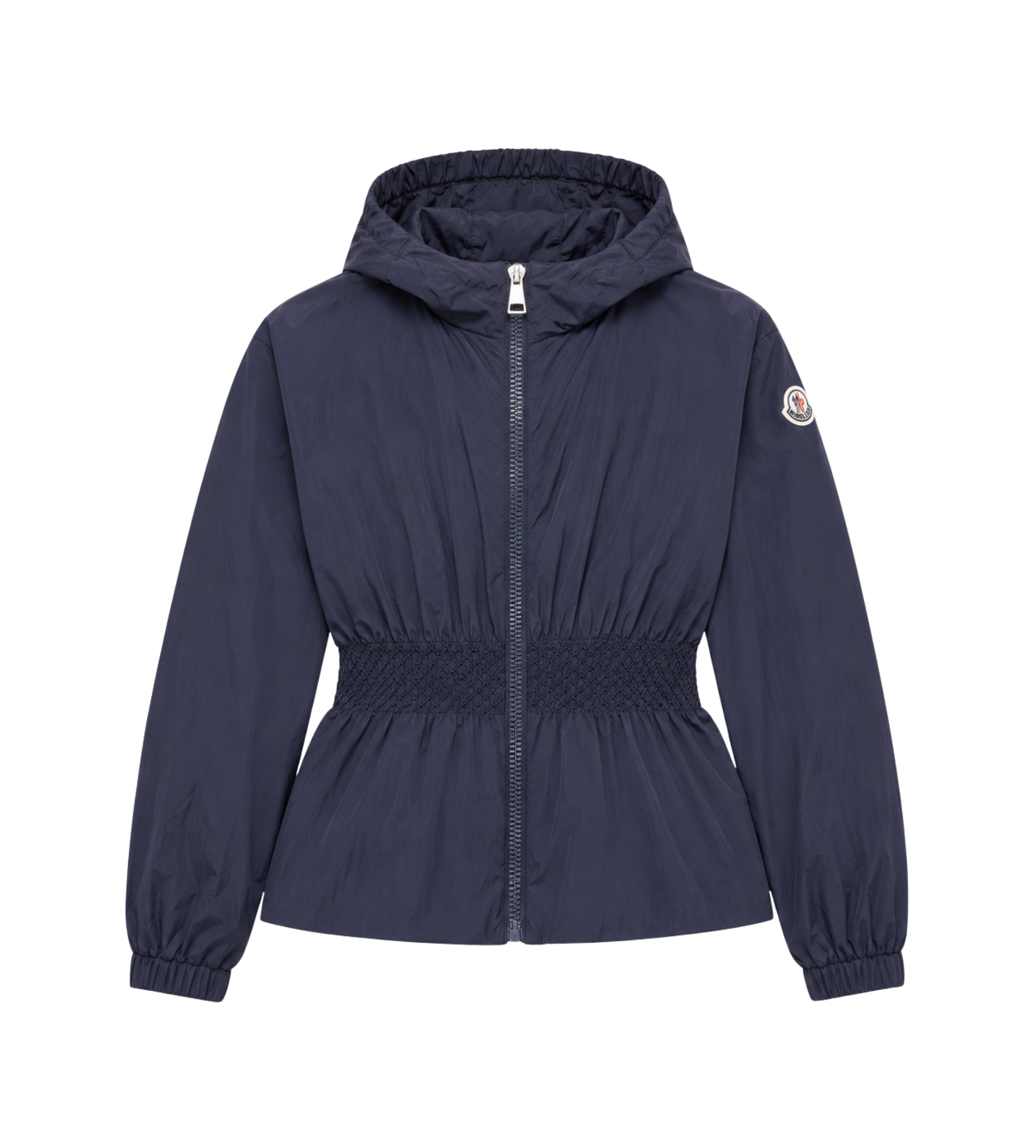 Moncler Liriope Hooded Short Jacket in Navy