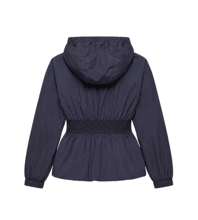 Kids Liriope kort jack met capuchon in marineblauw