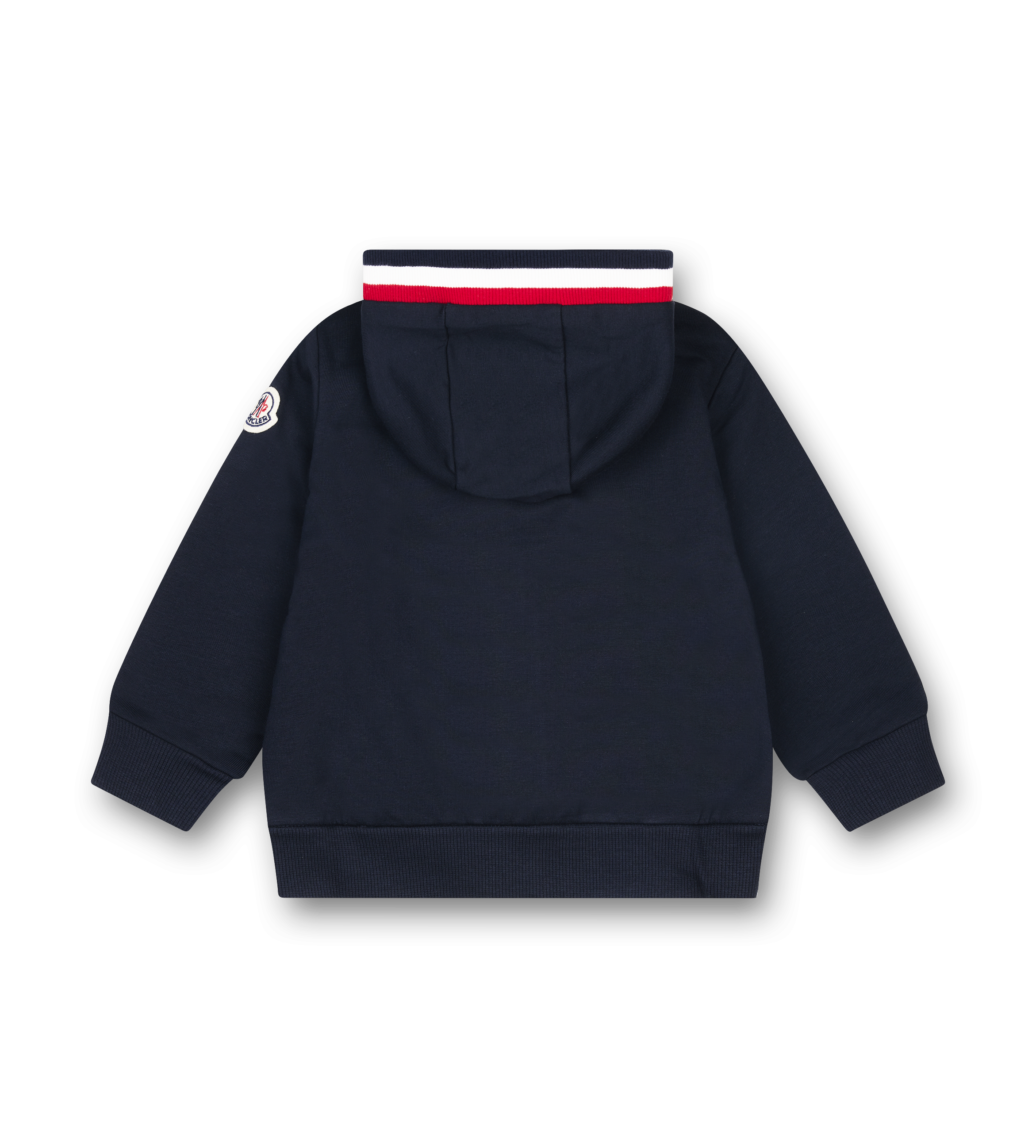 Moncler Striped Hood Cotton Tracksuit Set in Navy Blue (Baby)
