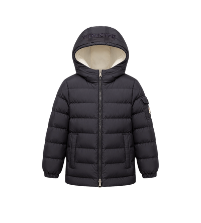 Baby Brannock korte parka met capuchon, marineblauw