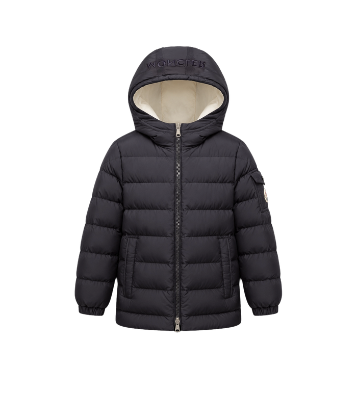 Baby Brannock korte parka met capuchon, marineblauw