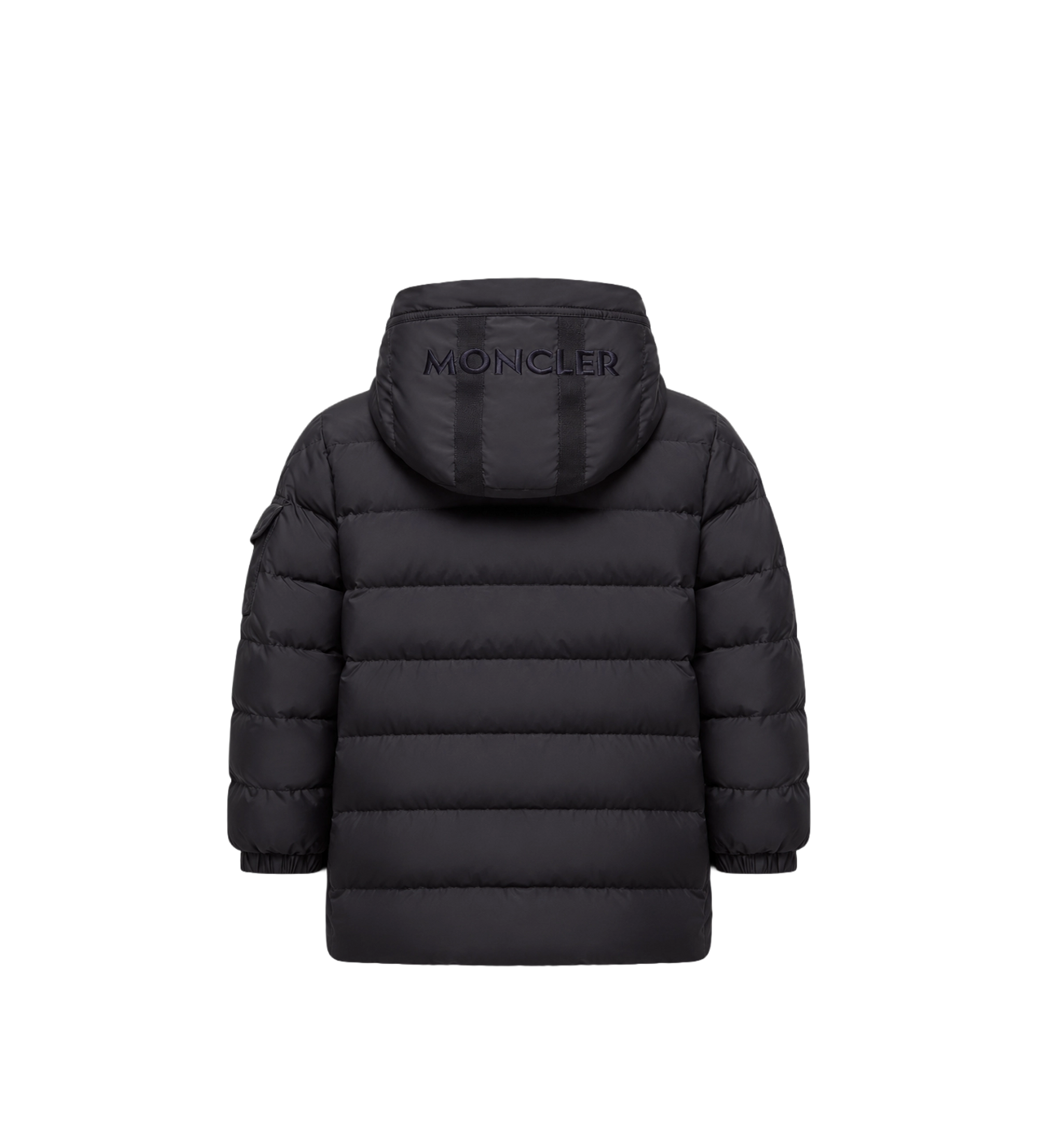 Baby Brannock korte parka met capuchon, marineblauw