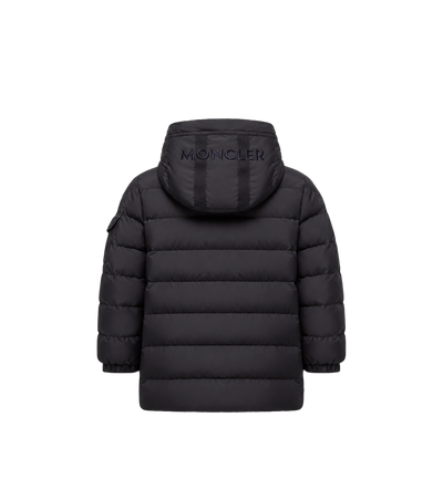 Baby Brannock korte parka met capuchon, marineblauw