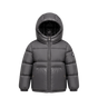 Kids Barin donsjack met capuchon donkergrijs
