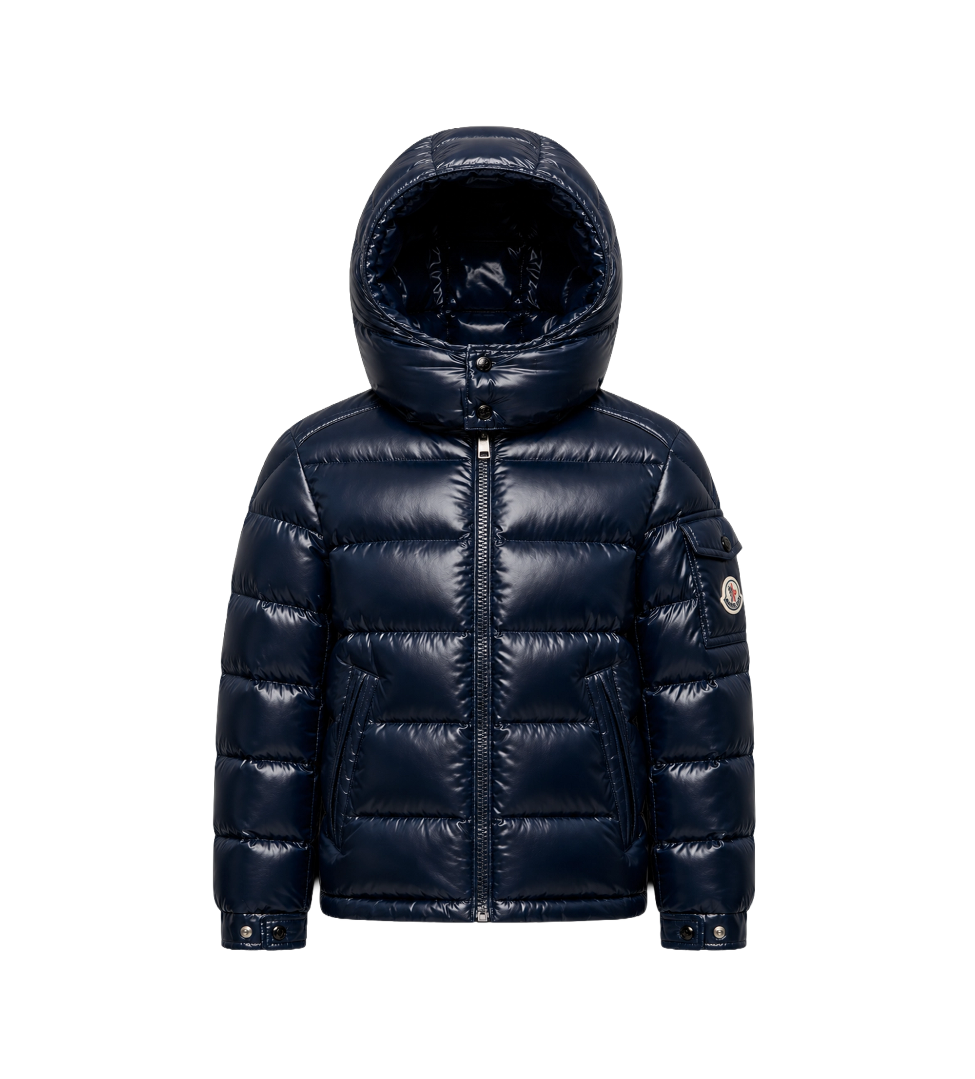 Kids New Maya Donsjack met Capuchon Marineblauw