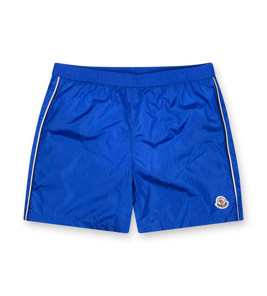 Moncler Boys Logo Swim Shorts in Blue (Kids)