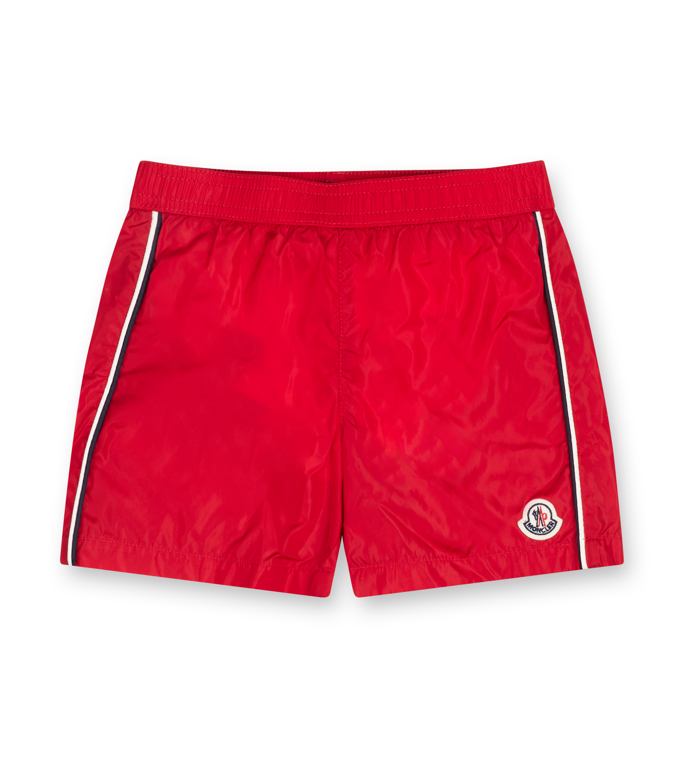 Moncler Boys Logo Swim Shorts in Red (Kids)